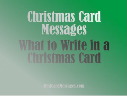 Holiday Card Messages - Best Card Messages